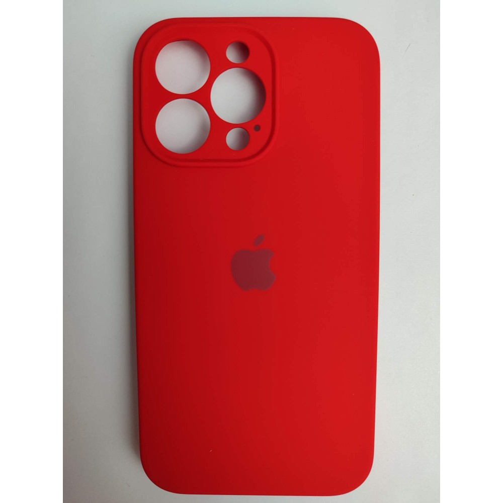 Чехол силиконовый Silicone Case ORG iPhone 13 Pro (защита камеры) красный (20)