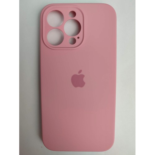 Чехол силиконовый Silicone Case ORG iPhone 13 Pro (защита камеры) розовый (06)