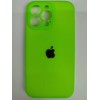 Чехол силиконовый Silicone Case ORG iPhone 13 Pro (защита камеры) салатовый (08)