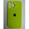 Чехол силиконовый Silicone Case ORG iPhone 13 Pro (защита камеры) салатовый (24)