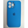 Чехол силиконовый Silicone Case ORG iPhone 13 Pro (защита камеры) синий (03)
