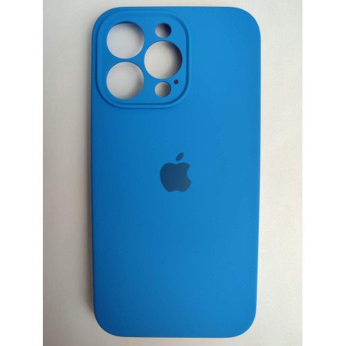 Чехол силиконовый Silicone Case ORG iPhone 13 Pro (защита камеры) синий (03)