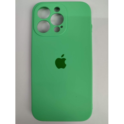 Чехол силиконовый Silicone Case ORG iPhone 13 Pro (защита камеры) светло-зеленый (09)
