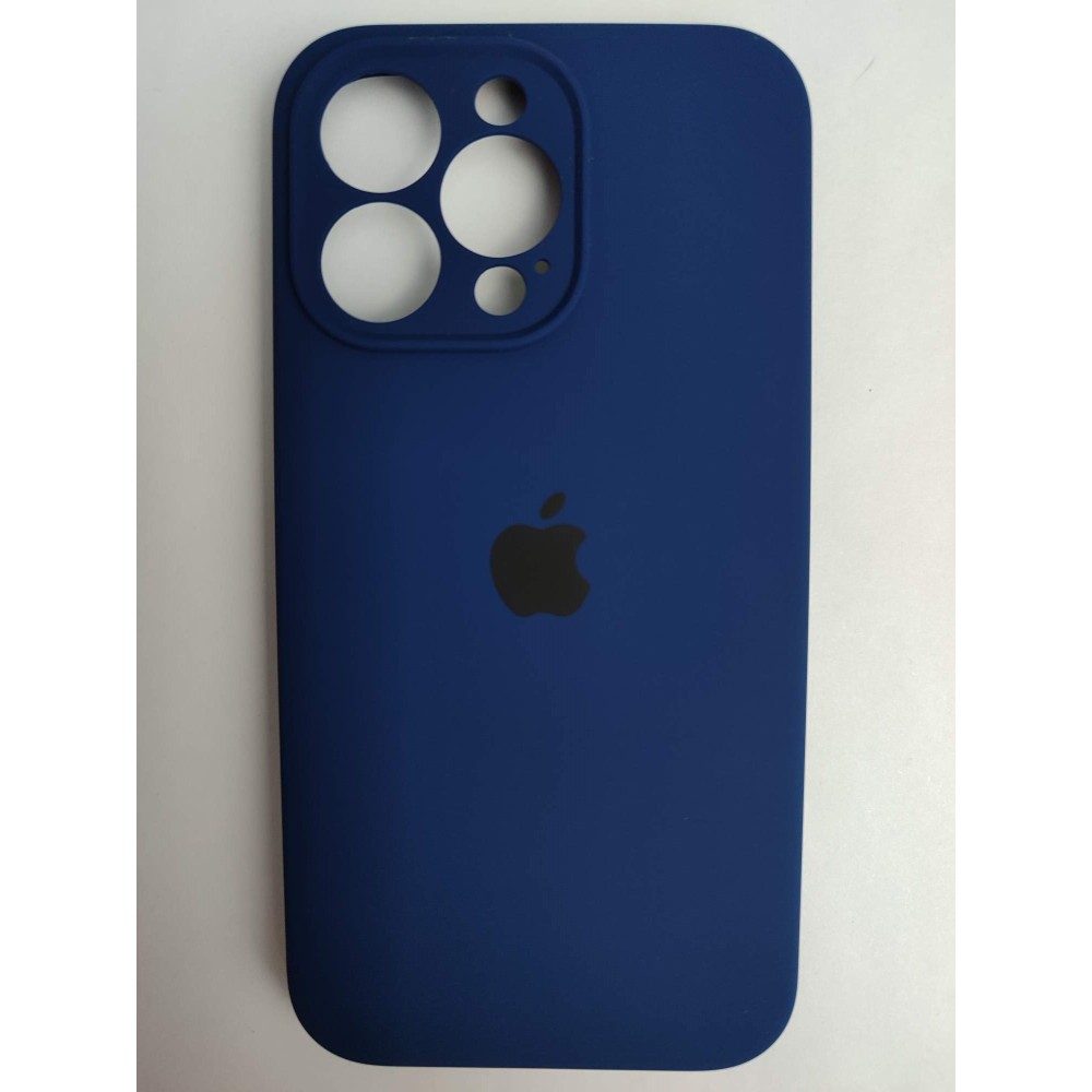 Чехол силиконовый Silicone Case ORG iPhone 13 Pro (защита камеры) темно-синий (39)