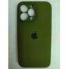 Чехол силиконовый Silicone Case ORG iPhone 13 Pro (защита камеры) темно-зеленый (29)