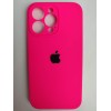 Чехол силиконовый Silicone Case ORG iPhone 13 Pro (защита камеры) ярко-розовый (23)