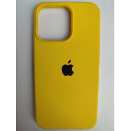 Чехол силиконовый Silicone Case ORG iPhone 13 Pro желтый (55)