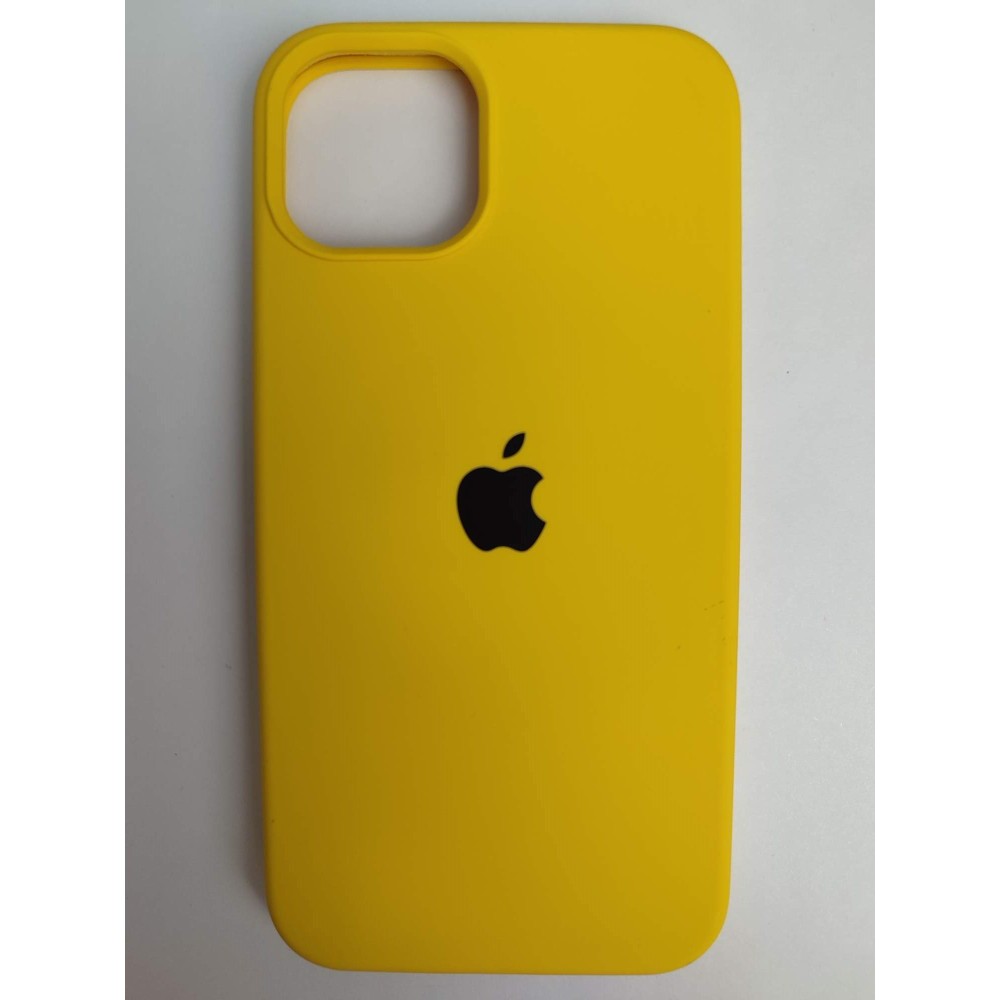 Чехол силиконовый Silicone Case ORG iPhone 13 желтый (55)