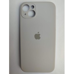 Чехол силиконовый Silicone Case ORG iPhone 14 Plus (защита камеры) бежевый (10)