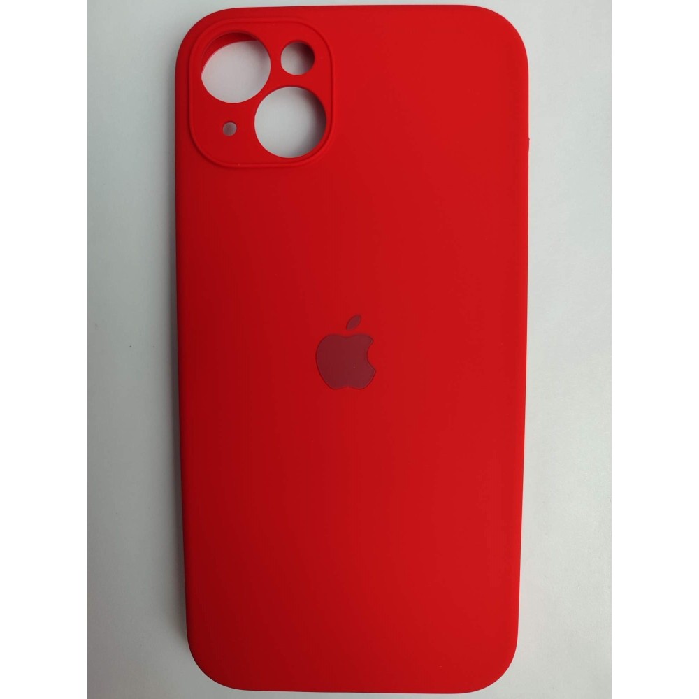 Чехол силиконовый Silicone Case ORG iPhone 14 Plus (защита камеры) красный (20)