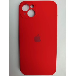 Чехол силиконовый Silicone Case ORG iPhone 14 Plus (защита камеры) красный (20)