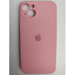 Чехол силиконовый Silicone Case ORG iPhone 14 Plus (защита камеры) розовый (06)