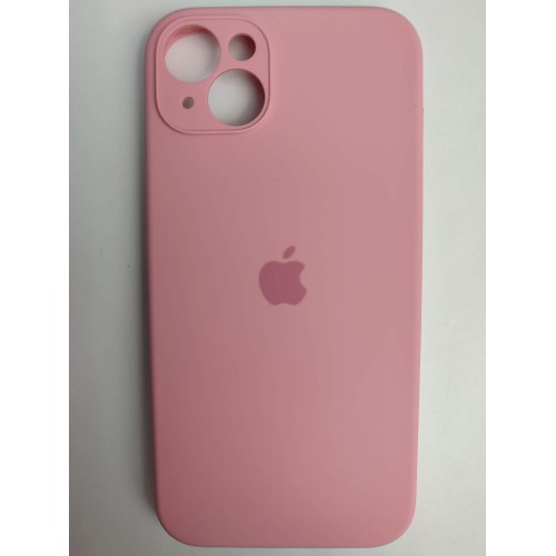 Чехол силиконовый Silicone Case ORG iPhone 14 Plus (защита камеры) розовый (06)