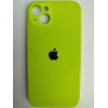 Чехол силиконовый Silicone Case ORG iPhone 14 Plus (защита камеры) салатовый (24)