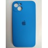 Чехол силиконовый Silicone Case ORG iPhone 14 Plus (защита камеры) синий (03)