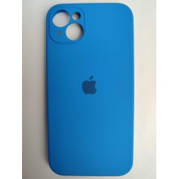 Чехол силиконовый Silicone Case ORG iPhone 14 Plus (защита камеры) синий (03)