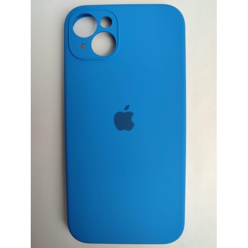 Чехол силиконовый Silicone Case ORG iPhone 14 Plus (защита камеры) синий (03)