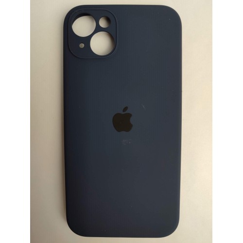 Чехол силиконовый Silicone Case ORG iPhone 14 Plus (защита камеры) темно-синий (07)