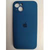 Чехол силиконовый Silicone Case ORG iPhone 14 Plus (защита камеры) темно-синий (16)