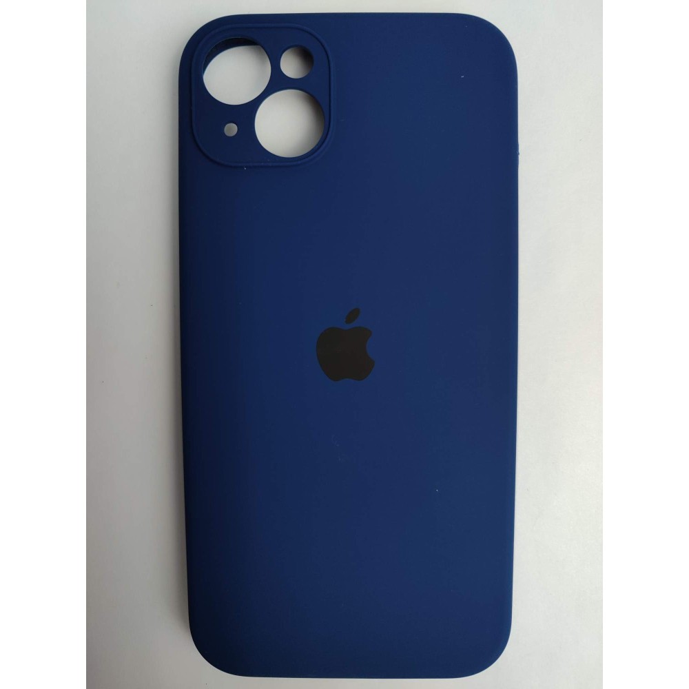 Чехол силиконовый Silicone Case ORG iPhone 14 Plus (защита камеры) темно-синий (39)