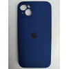 Чехол силиконовый Silicone Case ORG iPhone 14 Plus (защита камеры) темно-синий (39)
