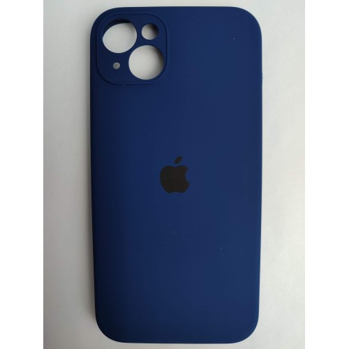 Чехол силиконовый Silicone Case ORG iPhone 14 Plus (защита камеры) темно-синий (39)