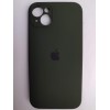 Чехол силиконовый Silicone Case ORG iPhone 14 Plus (защита камеры) темно-зеленый (31)