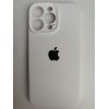Чехол силиконовый Silicone Case ORG iPhone 14 Pro Max (защита камеры) белый (01)
