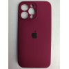 Чехол силиконовый Silicone Case ORG iPhone 14 Pro Max (защита камеры) бордовый