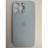 Чехол силиконовый Silicone Case ORG iPhone 14 Pro Max (защита камеры) голубой