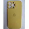 Чехол силиконовый Silicone Case ORG iPhone 14 Pro Max (защита камеры) горчичный