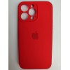 Чехол силиконовый Silicone Case ORG iPhone 14 Pro Max (защита камеры) красный (07)
