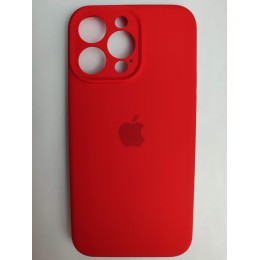 Чехол силиконовый Silicone Case ORG iPhone 14 Pro Max (защита камеры) красный (07)