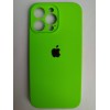 Чехол силиконовый Silicone Case ORG iPhone 14 Pro Max (защита камеры) салатовый (10)