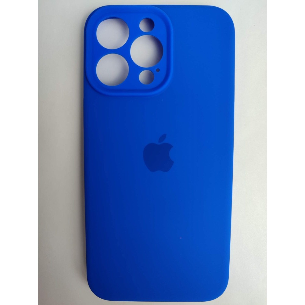 Чехол силиконовый Silicone Case ORG iPhone 14 Pro Max (защита камеры) синий (18)
