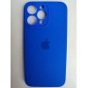 Чехол силиконовый Silicone Case ORG iPhone 14 Pro Max (защита камеры) синий (18)