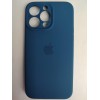 Чехол силиконовый Silicone Case ORG iPhone 14 Pro Max (защита камеры) темно-синий (16)