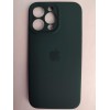 Чехол силиконовый Silicone Case ORG iPhone 14 Pro Max (защита камеры) темно-зеленый (21)
