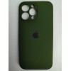 Чехол силиконовый Silicone Case ORG iPhone 14 Pro Max (защита камеры) темно-зеленый (40)