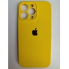 Чехол силиконовый Silicone Case ORG iPhone 14 Pro Max (защита камеры) желтый (03)