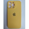 Чехол силиконовый Silicone Case ORG iPhone 14 Pro Max (защита камеры) желтый
