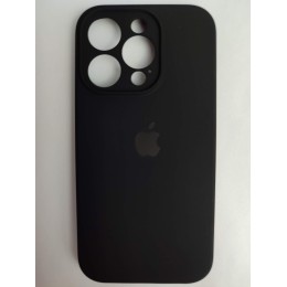 Чехол силиконовый Silicone Case ORG iPhone 14 Pro (защита камеры) черный (23)