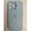 Чехол силиконовый Silicone Case ORG iPhone 14 Pro (защита камеры) голубой (17)