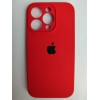 Чехол силиконовый Silicone Case ORG iPhone 14 Pro (защита камеры) красный (07)