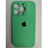 Чехол силиконовый Silicone Case ORG iPhone 14 Pro (защита камеры) мятный (11)