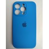 Чехол силиконовый Silicone Case ORG iPhone 14 Pro (защита камеры) синий (03)