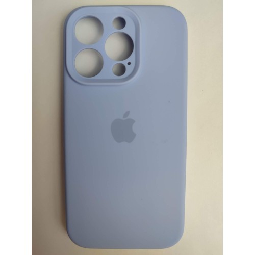 Чехол силиконовый Silicone Case ORG iPhone 14 Pro (защита камеры) сиреневый (16)