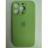 Чехол силиконовый Silicone Case ORG iPhone 14 Pro (защита камеры) светло-зеленый