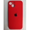 Чехол силиконовый Silicone Case ORG iPhone 14 (защита камеры) красный (07)