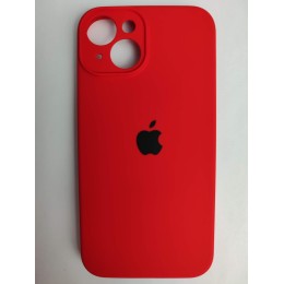 Чехол силиконовый Silicone Case ORG iPhone 14 (защита камеры) красный (07)